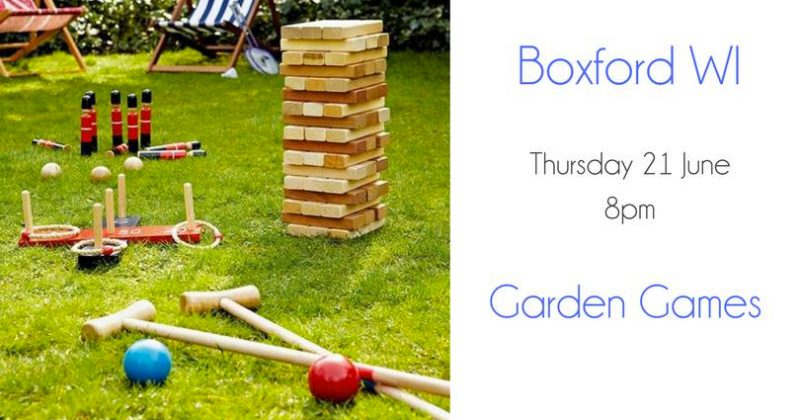 Boxford WI – Garden Games